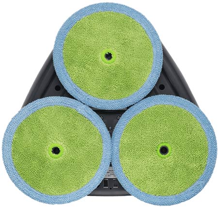 Nordväl Triple Spin dweilrobot met fijne dweilborstels